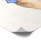 Poster Pierre le lapin qui souffle du chewing-gum (Coin)