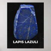 Poster Pierre précieuse Lapis Lazuli (Devant)