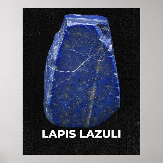 Poster Pierre précieuse Lapis Lazuli (Devant)