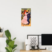 Poster Pierre Renoir - Danse à Bougival (Bureau à domicile)