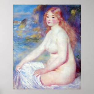 Poster Pierre Renoir - le baigneur blond