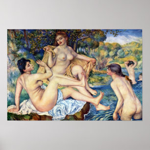 Poster Pierre Renoir - les grands baigneurs