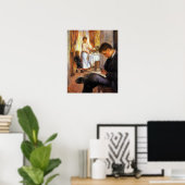 Poster Pierre Renoir - Petit déjeuner à Berneval (Bureau à domicile)