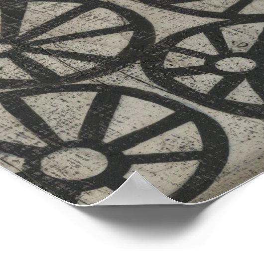 Poster Pierre - Roues (Coin)