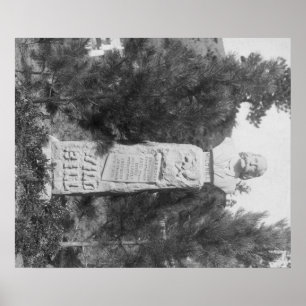 Poster Pierre tombale de Photograp grave de Bill Hickock