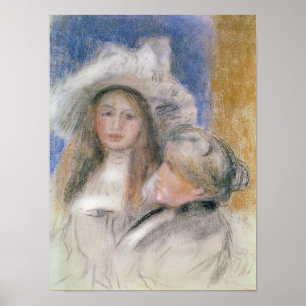 Poster Pierre un Renoir Berthe Morisot et sa fille