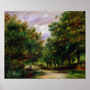 Poster Pierre un Renoir la route près de Cagnes