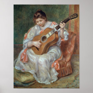 Poster Pierre un Renoir le joueur de guitare
