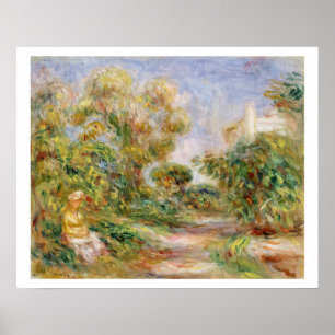 Poster Pierre une femme de Renoir dans un paysage