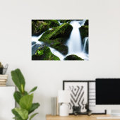 Poster Pierre verte de la cascade (Bureau à domicile)
