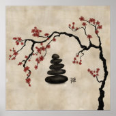 Poster Pierre Zen Sakura Tree (Devant)