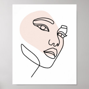 Poster Pierres 2 Abstraites minimes pour une seule ligne 