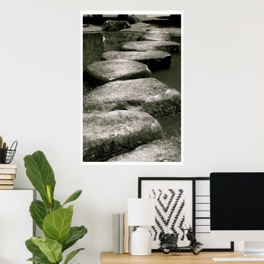 Poster Pierres à pas (Bureau à domicile)