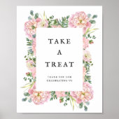 Poster Pierres blanches Hydrangea Eucalyptus Faveurs (Devant)