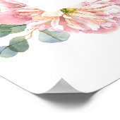 Poster Pierres blanches Hydrangea Eucalyptus Mariage Bien (Coin)