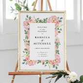 Poster Pierres blanches Hydrangea Eucalyptus Mariage Bien