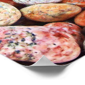 Poster Pierres colorées - Rivière Rocks Peinture (Coin)