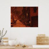 Poster Pierres de neige - Nuit (Cuisine)