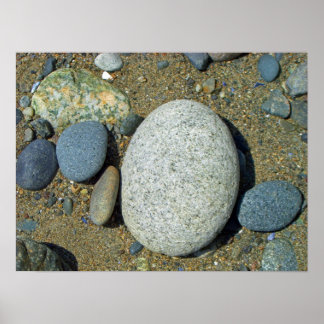 Poster Pierres de plage