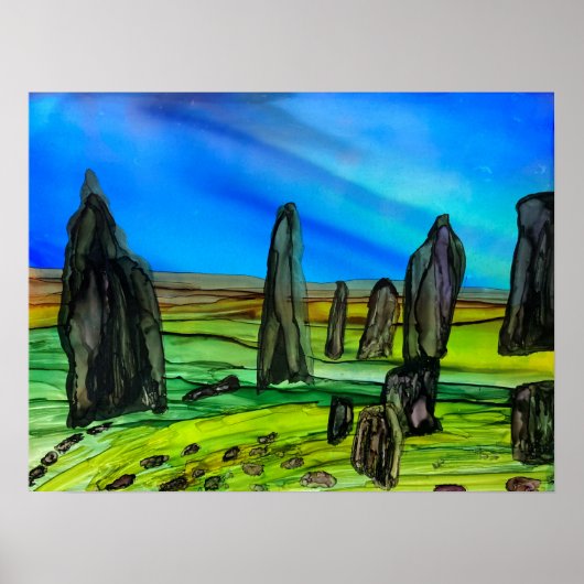 Poster Pierres fixes de Callanish (Devant)