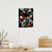 Poster Pierres Gem Colorées (Cuisine)