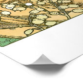 Poster Pierres précieuses Art Nouveau par Alphonse Mucha (Coin)