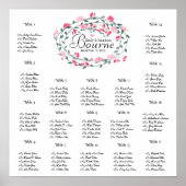 Poster Pierres roses Peonies Mariage Sièges Graphique 17 (Devant)
