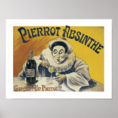 Poster Pierrot Absinthe (Devant)