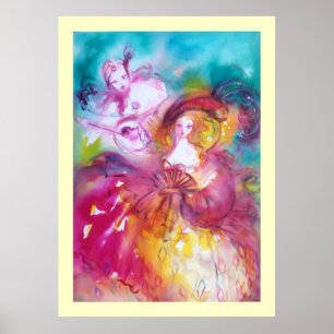 Poster Pierrot et Arlecchina