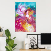 Poster PIERROT ET ARLECCHINA Carnaval vénitien, (Bureau à domicile)