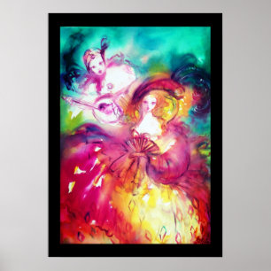 Poster Pierrot et Arlequine