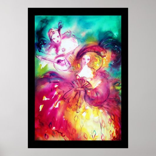 Poster Pierrot et Arlequine (Devant)