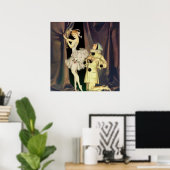 Poster « Pierrot et Columbine » par FX Leyendecker (Bureau à domicile)