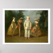 Poster Pierrot et Harlequin (Devant)