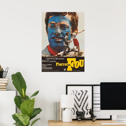Poster Pierrot Le Fou (Bureau à domicile)