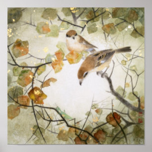 Poster Pies-grièches Créature-Taureau-dirigées peu