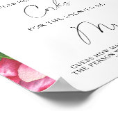 Poster Pies roses - Devinez combien de lièges (Coin)