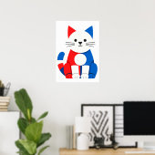 Poster Piet Cat Printable Digital Download (Bureau à domicile)
