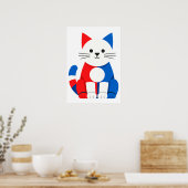 Poster Piet Cat Printable Digital Download (Cuisine)