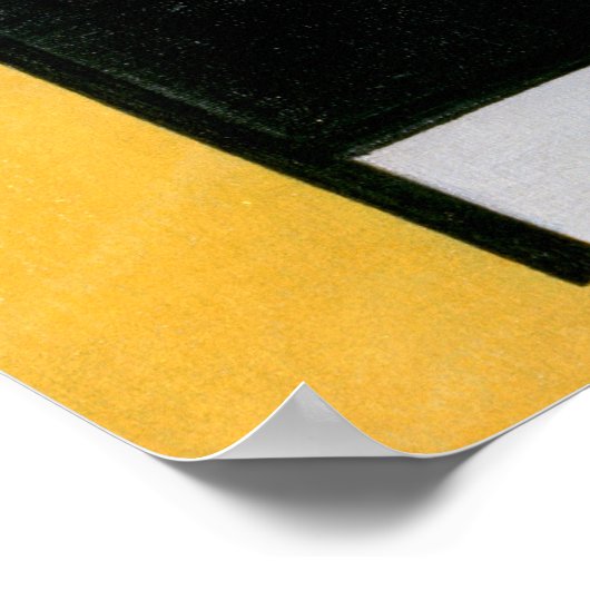 Poster Piet Mondrian Abstrait (Coin)