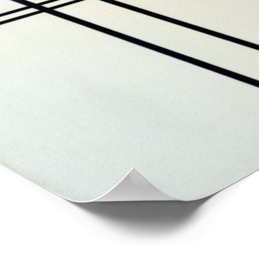 Poster Piet Mondrian Art moderne (Coin)