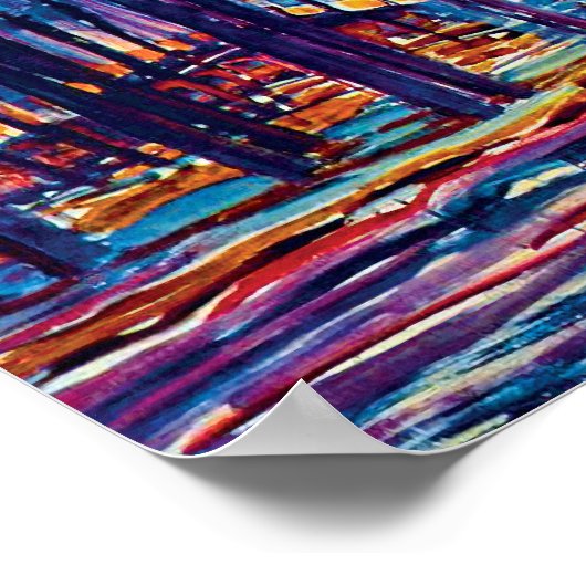 Poster Piet Mondrian - Bois près d'Oele Peinture d'Art (Coin)