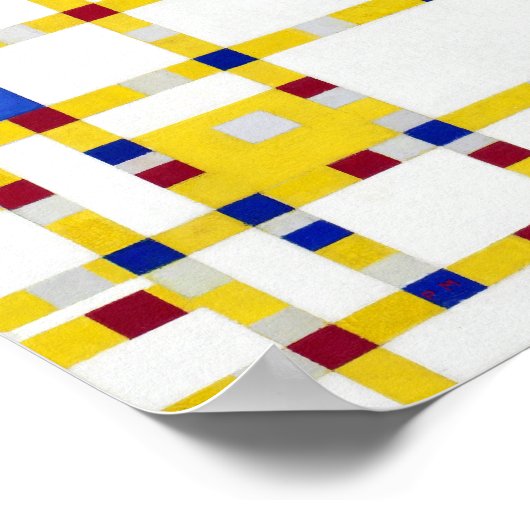 Poster Piet Mondrian Broadway Boogie Woogie (Coin)