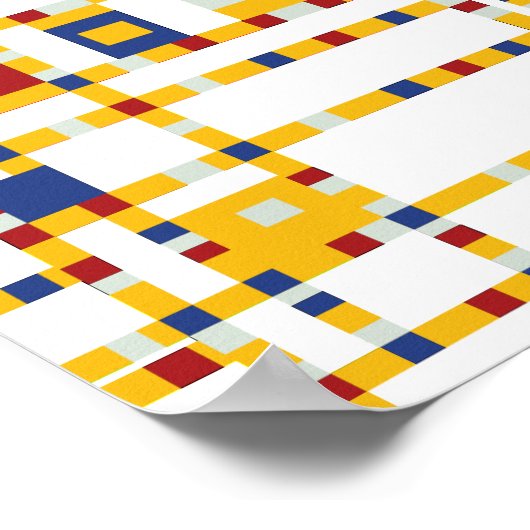 Poster Piet Mondrian - Broadway Boogie Woogie Art moderne (Coin)