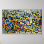Poster Piet Mondrian Composition (Devant)
