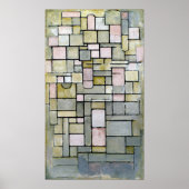 Poster Piet Mondrian Composition 8 (Devant)