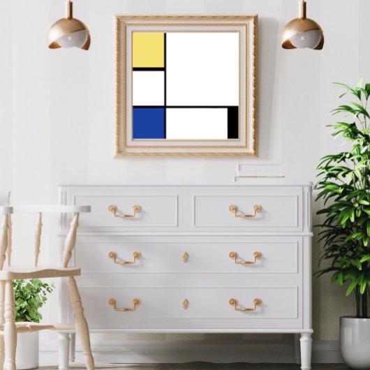 Poster Piet Mondrian - Composition Abstrait géométrique