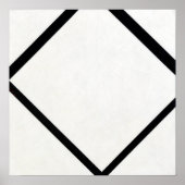 Poster Piet Mondrian Composition No 1 Lozenge avec quatre (Devant)
