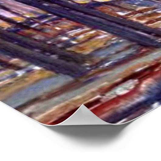 Poster Piet Mondrian peinture, Forêt (Coin)