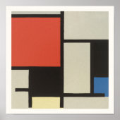 POSTER : PIET MONDRIAN : SAMENSTELLING 1921 (Voorkant)
